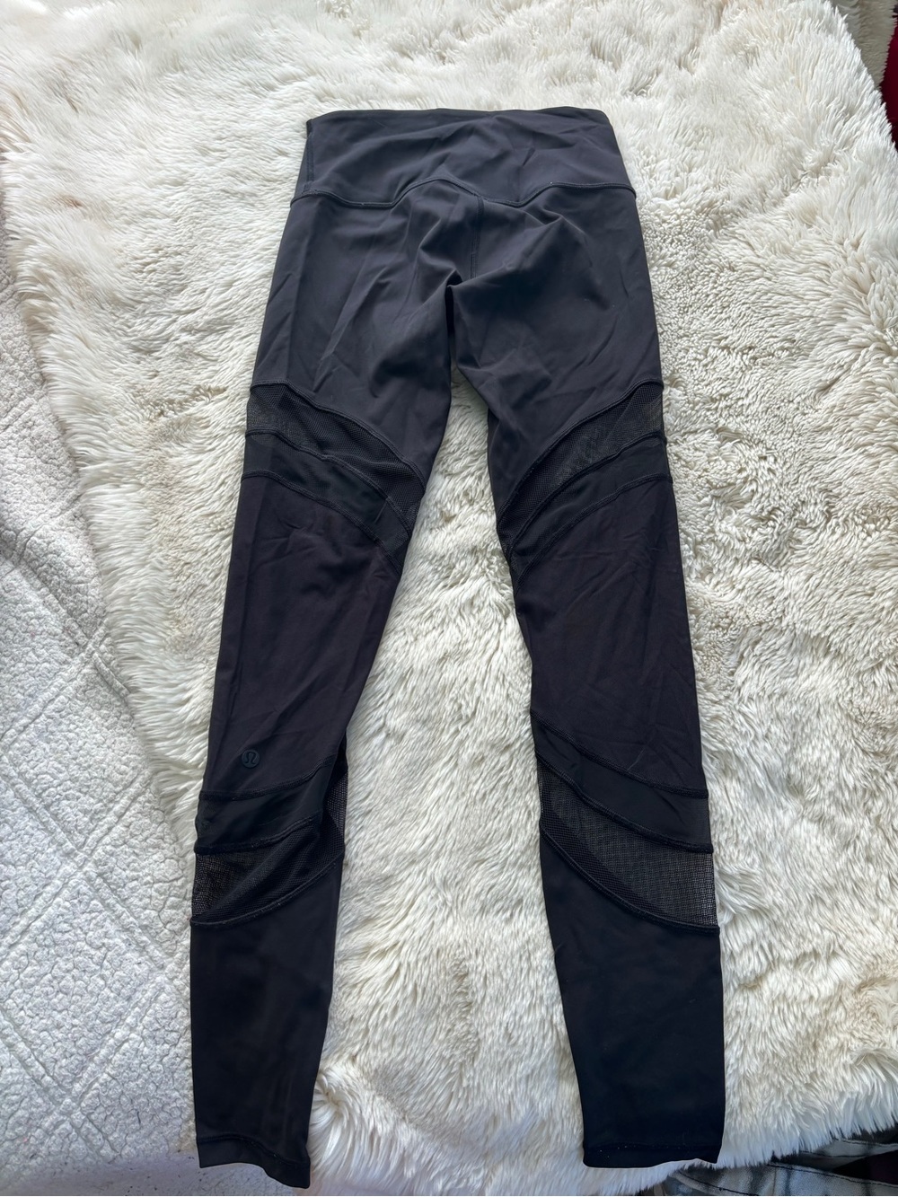 Lululemon Leggings with Mesh Insets